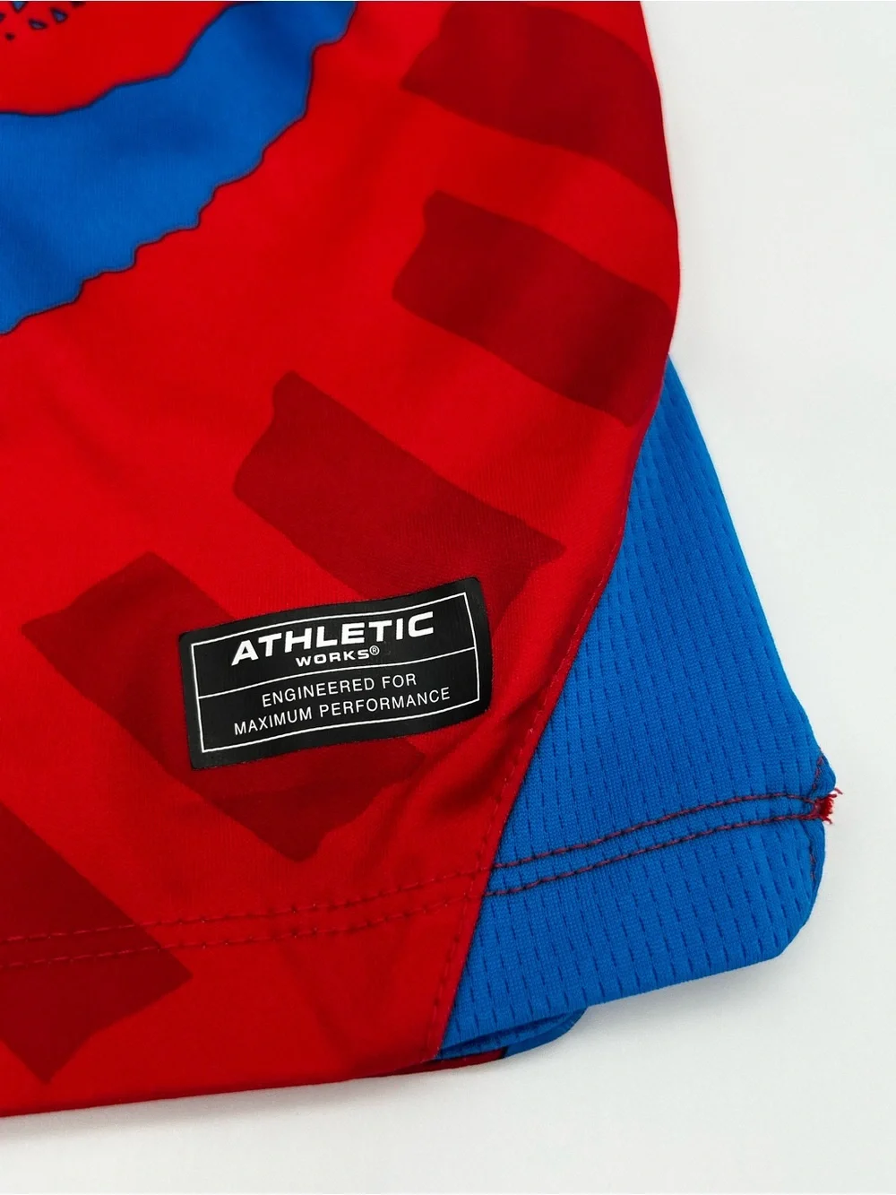 Athletic Works Red and Blue Boys' Sport Shorts Size XS (4-5)